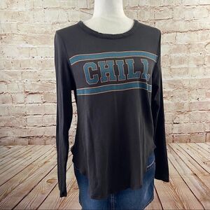 Chaser graphic knit top 